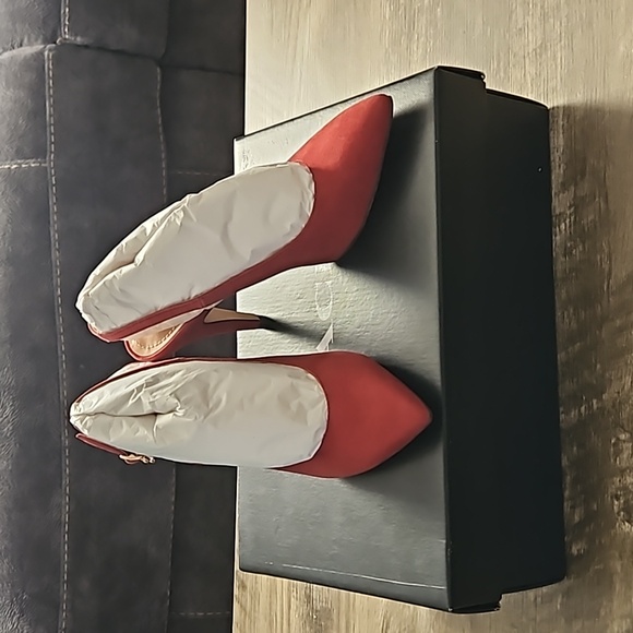 NWT COACH CHERRY SUTTON SUEDE SLINGBACK PUMPS 6B - Picture 10 of 16